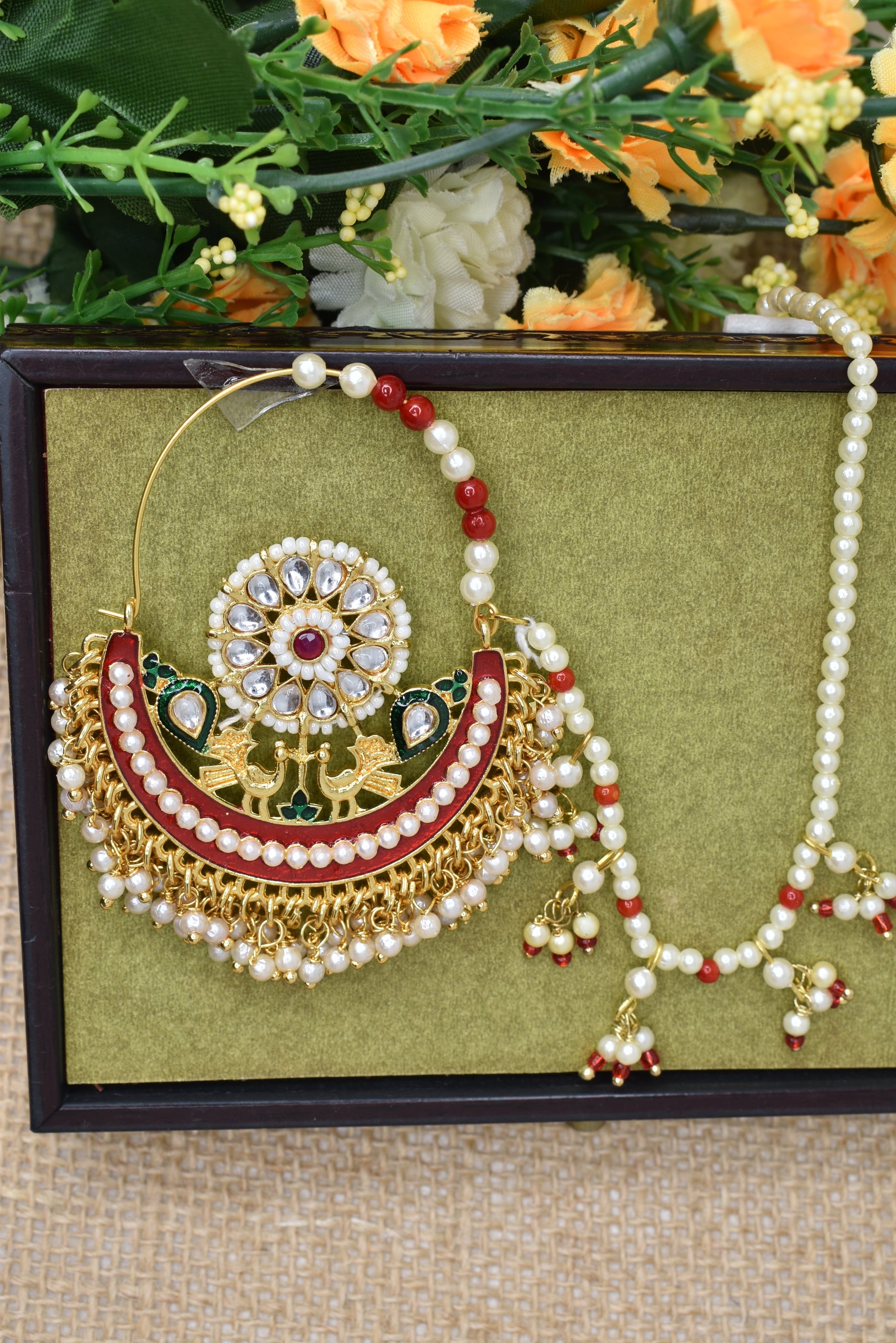 bridal jewellery,nathani,nosepin,rajwadi nathni,rajastani nosepin,bollywood style nosepin