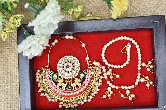 bridal jewellery,nathani,nosepin,rajwadi nathni,rajastani nosepin,bollywood style nosepin