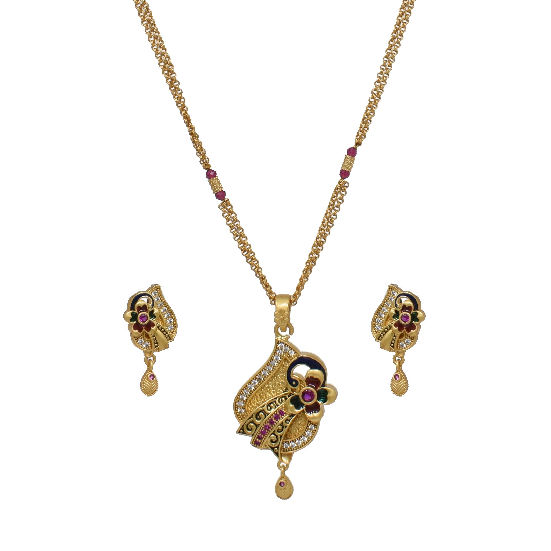 Gold-Plated Chain-Pandent set