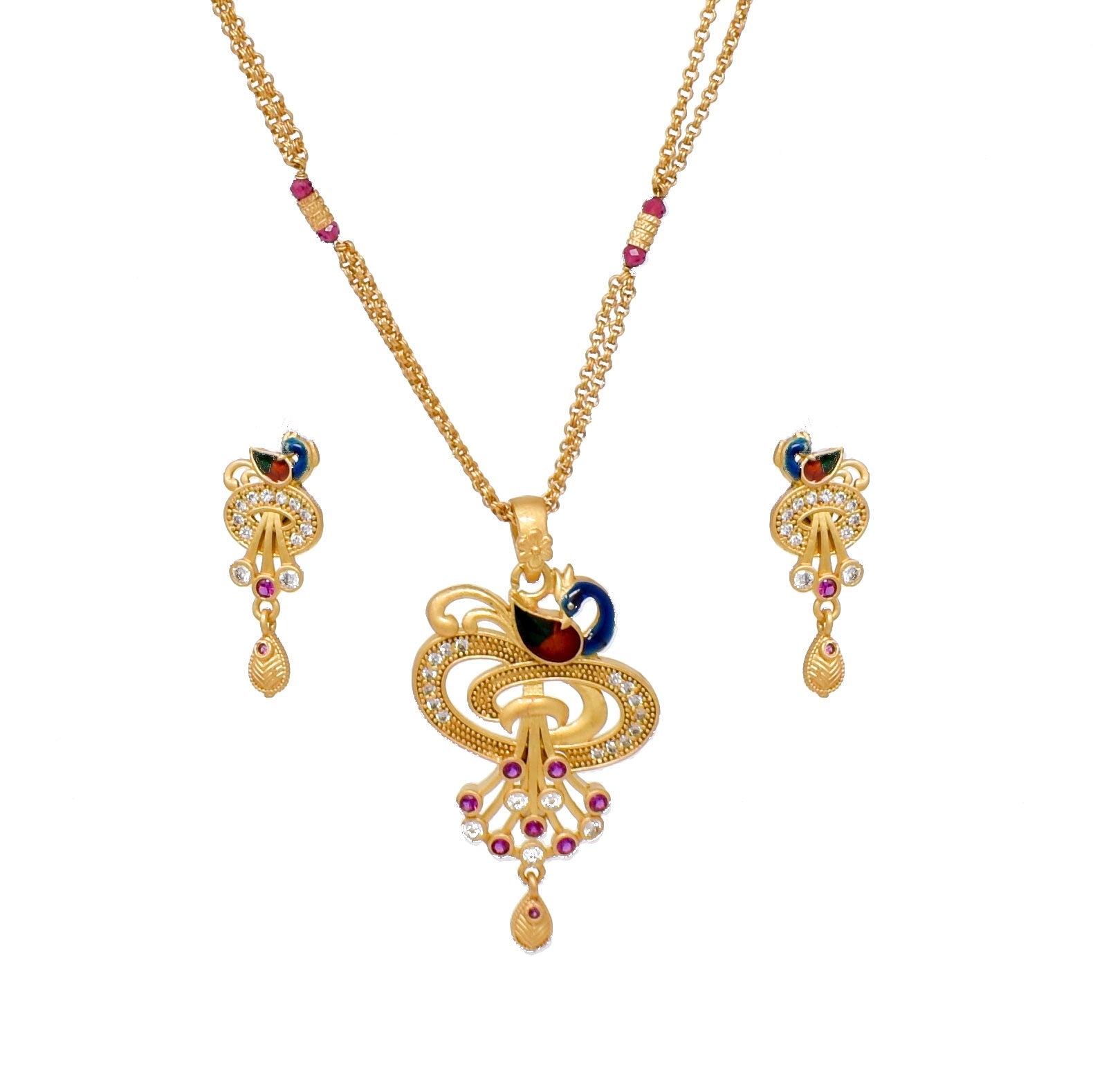 Gold-Plated Chain-Pandent set