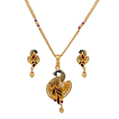 Gold-Plated Chain-Pandent set