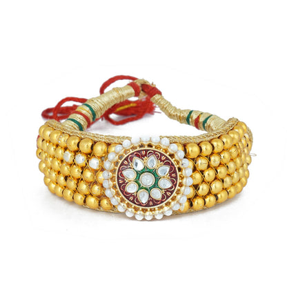 Royal Rajputi Punsi Pocchi Hand Bracelet