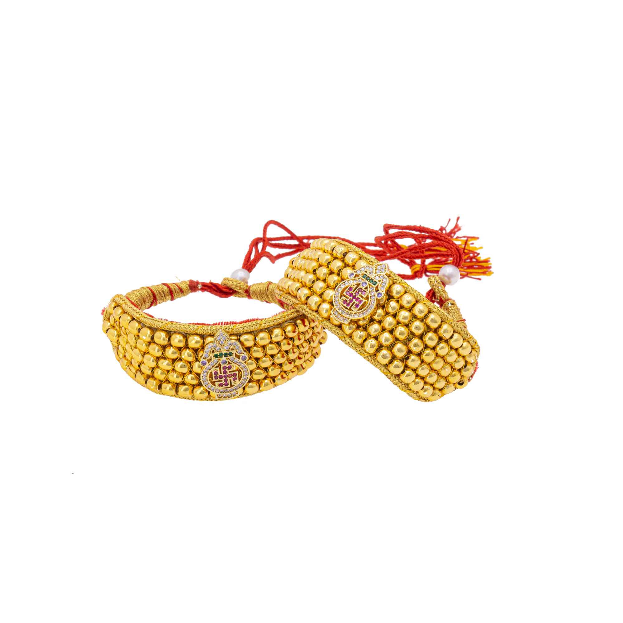 Traditional American Diamond studded Punsi/ Pocchi Hand Bracelet