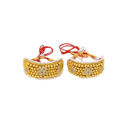 Traditional American Diamond studded Punsi/ Pocchi Hand Bracelet