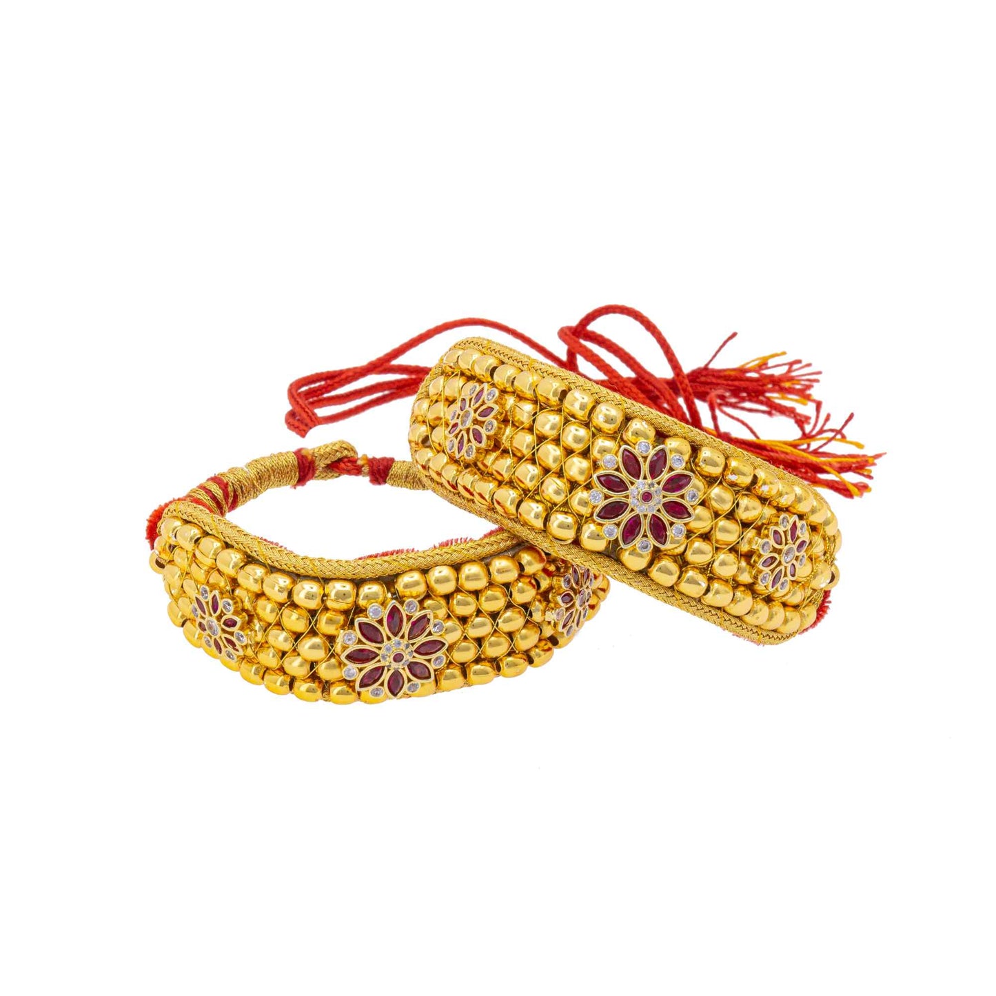 Traditional American Diamond studded Punsi/ Pocchi Hand Bracelet