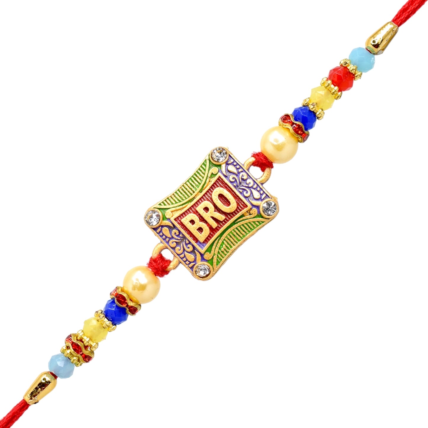 Fancy Matt Finish BRO Rakhi set with Roli Chawal & Card| rakhi for brother and bhabhi  kids| rakhi set of 2 | resin rakhi