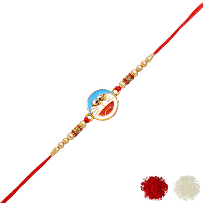 Cartoon   Combo of 3 Rakhi with Roli Chaval and Rakshabandhan Gift Card For Men n Boys