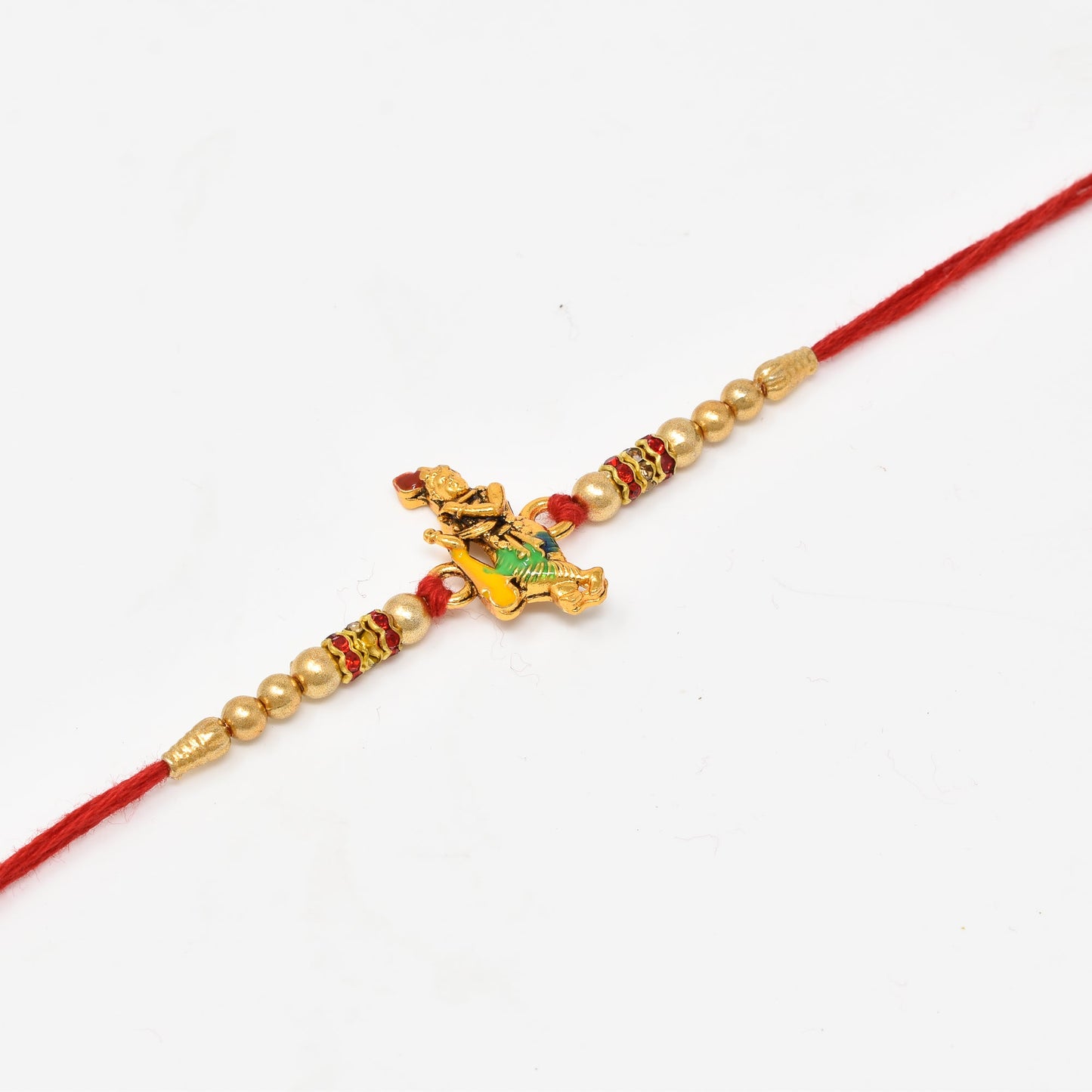 Lord Krishna Rakhi with Roli Chaval and Rakshabandhan Gift Card For Men n Boys