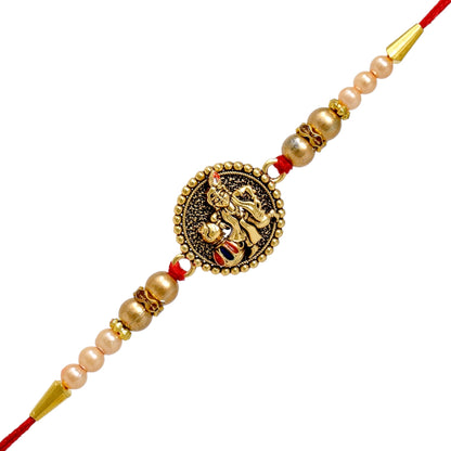 Shri Krishana Rakhi set with Roli Chawal & Card| rakhi for brother and bhabhi  kids| rakhi set of 2 | resin rakhi