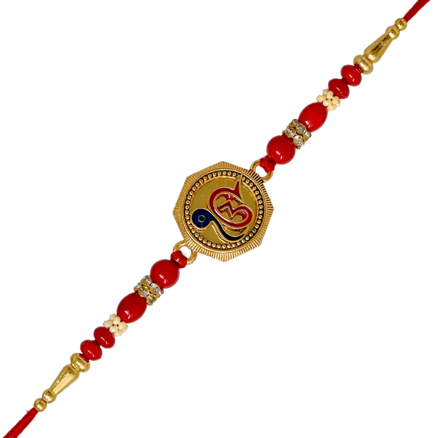 IK-ONKAR Punjabi Rakhi set with Roli Chawal & Card| rakhi for brother and bhabhi  kids| rakhi set of 2 | resin rakhi