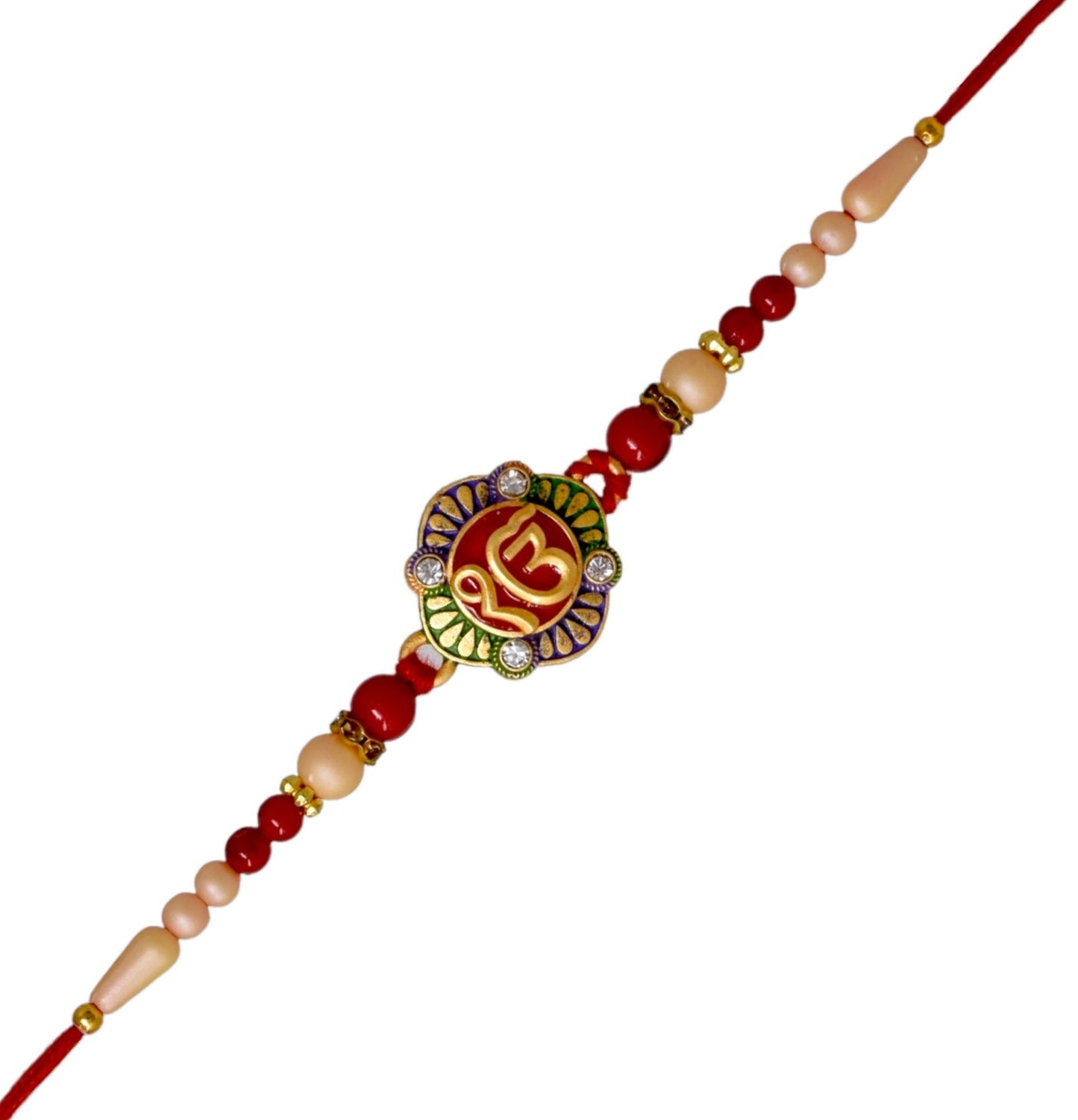 Brass Religious IK Onkar Punjabi Mirror Rakhi set with Roli Chawal & Card| rakhi for brother and bhabhi  kids| rakhi set of 2 | resin rakhi