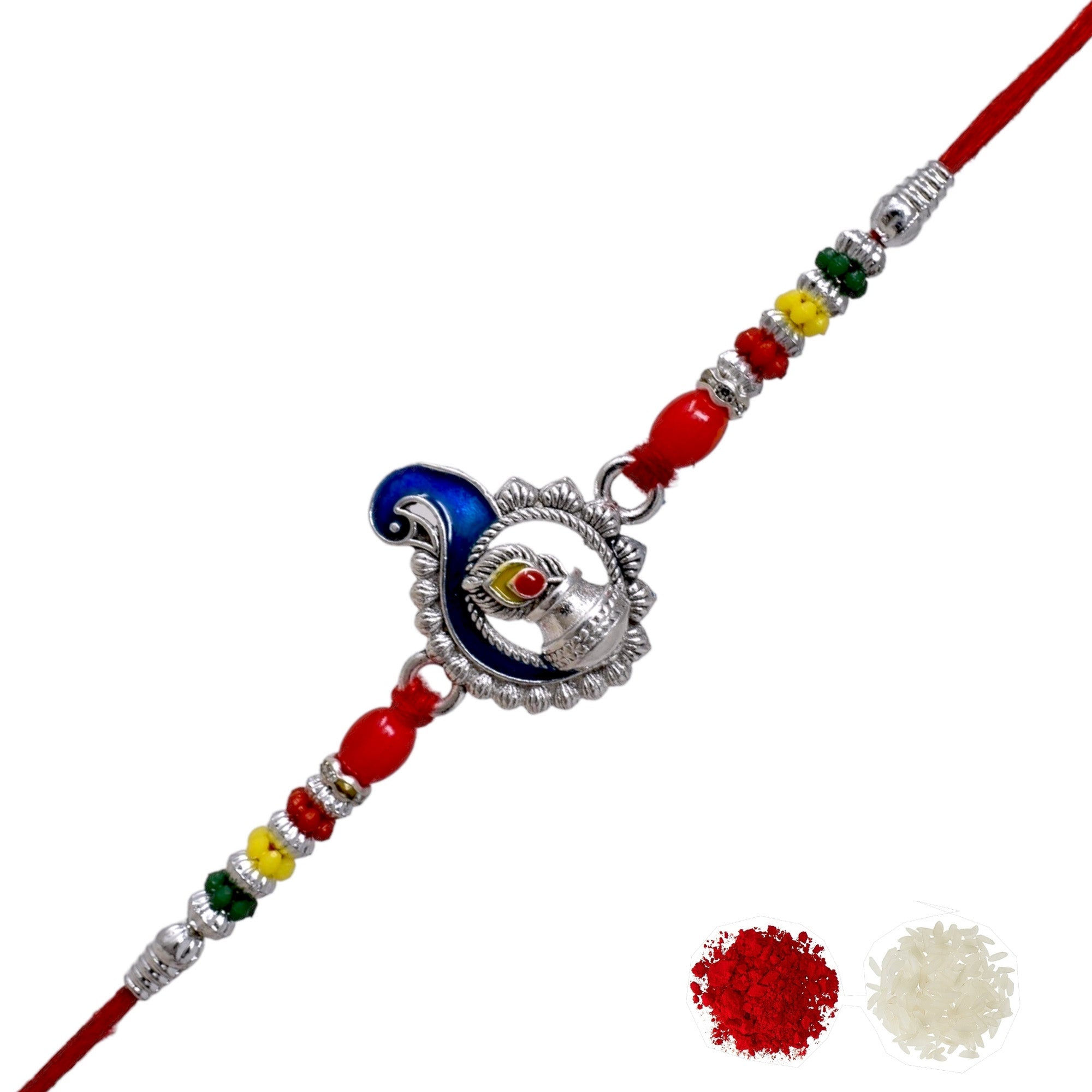 Silver Rakhi Bracelet for brother