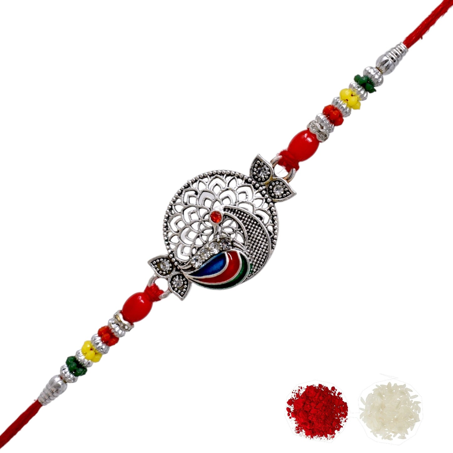 Silver Rakhi Bracelet for brother