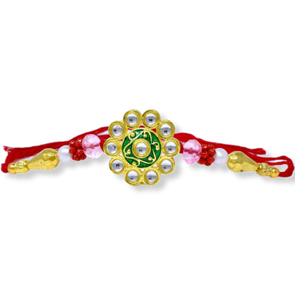 Rakshabandhan Rakhi Brother Bhai Combo Kundan Latest trend