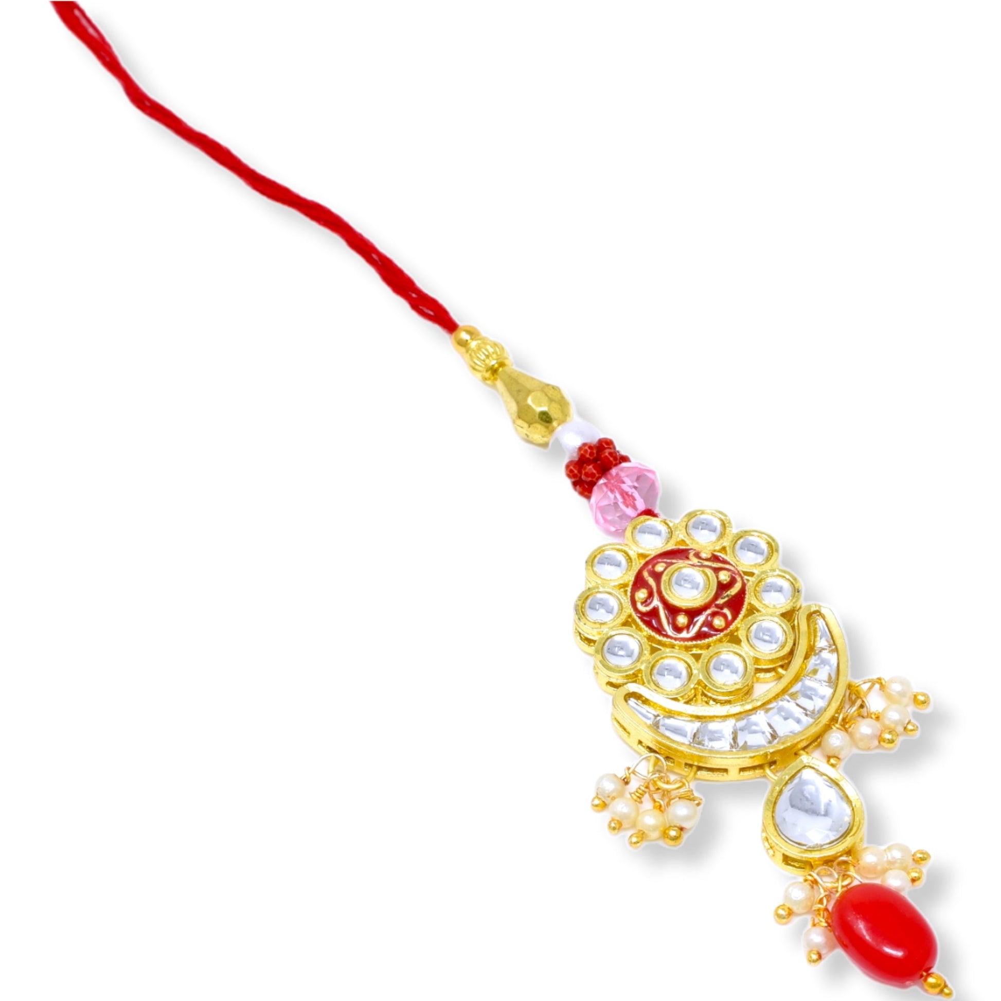 Rakshabandhan Rakhi Brother Bhai Combo Kundan Latest trend