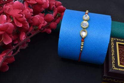 Rakshabandhan Rakhi Brother Bhai Combo Kundan Latest trend