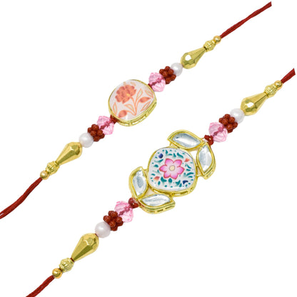 Rakshabandhan Rakhi Brother Bhai Combo Kundan Latest trend