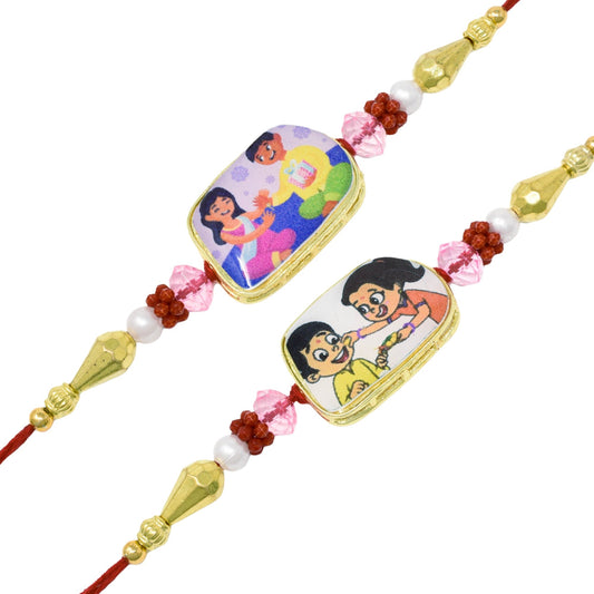 Rakshabandhan Rakhi Brother Bhai Combo Kundan Latest trend