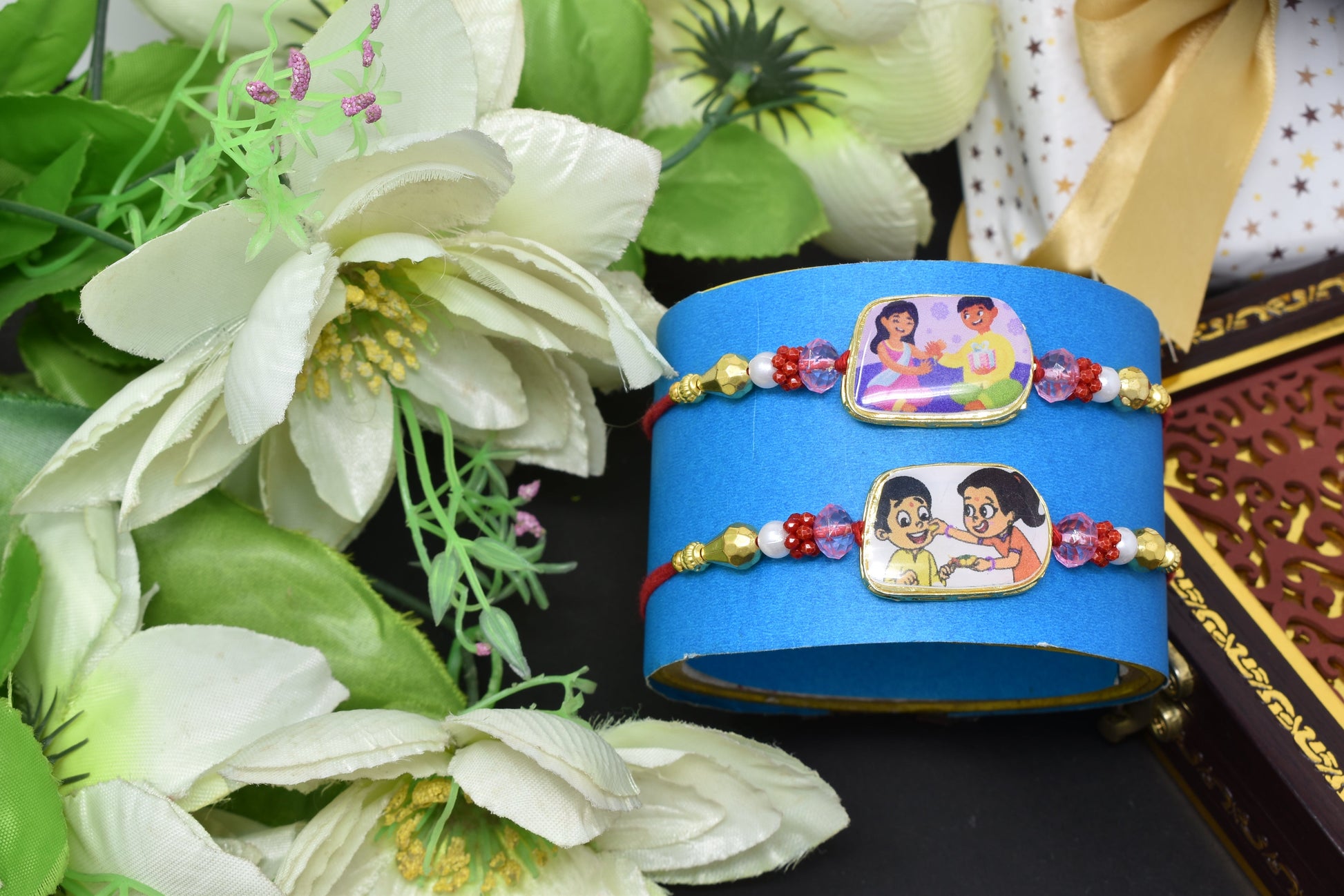 Rakshabandhan Rakhi Brother Bhai Combo Kundan Latest trend