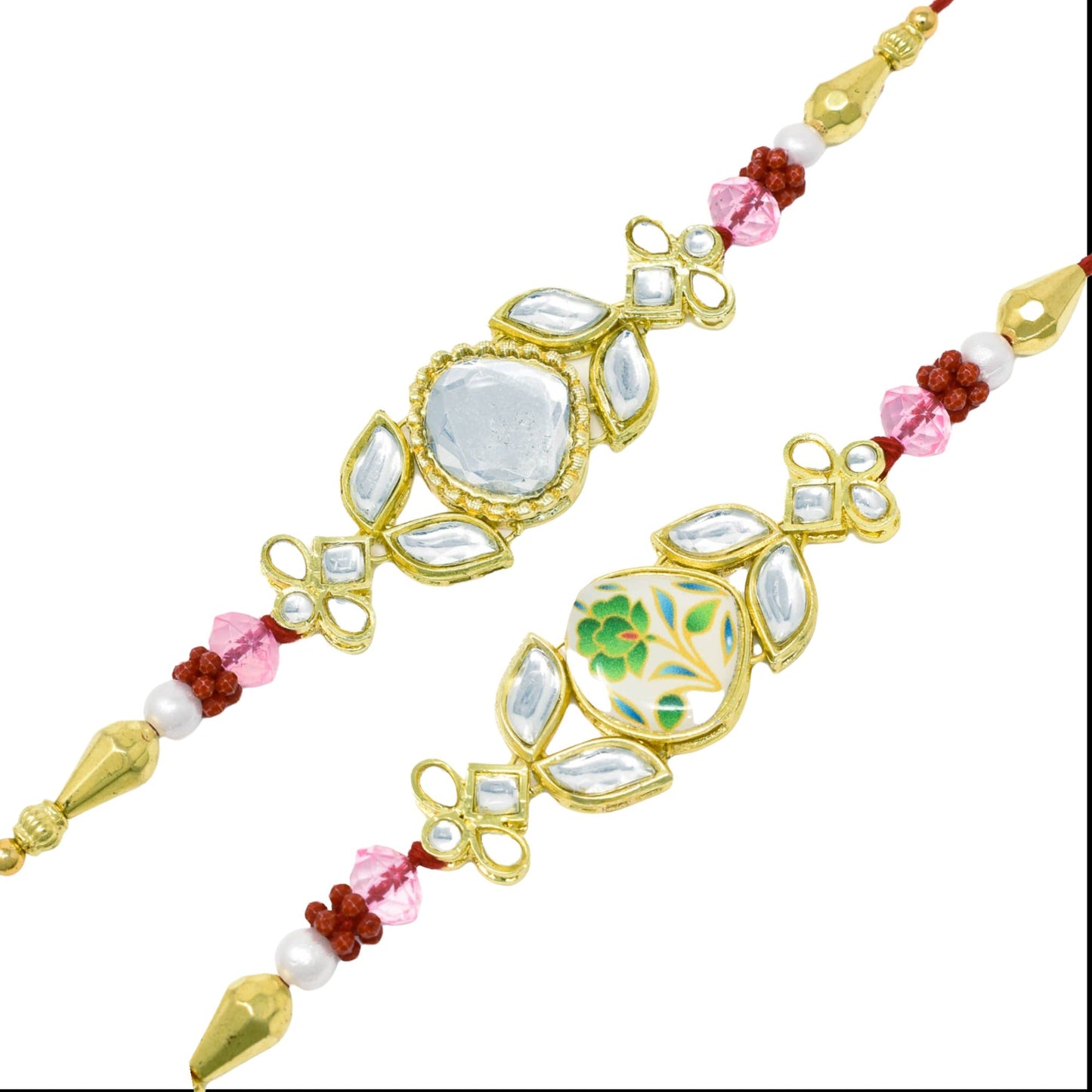 Rakshabandhan Rakhi Brother Bhai Combo Kundan Latest trend