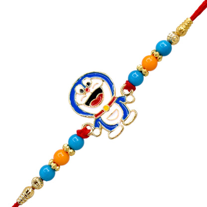 Cartoon Character Rakhi set with Roli Chawal & Card| rakhi for brother and bhabhi  kids| rakhi set of 2 | resin rakhi