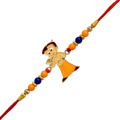 Cartoon Character Rakhi set with Roli Chawal & Card| rakhi for brother and bhabhi  kids| rakhi set of 2 | resin rakhi