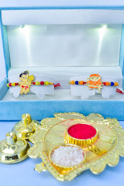 Cartoon Character Rakhi set with Roli Chawal & Card| rakhi for brother and bhabhi  kids| rakhi set of 2 | resin rakhi