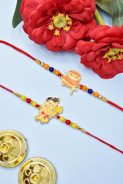 Cartoon Character Rakhi set with Roli Chawal & Card| rakhi for brother and bhabhi  kids| rakhi set of 2 | resin rakhi