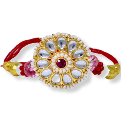 Rakshabandhan Rakhi Brother Bhai Combo Kundan Latest trend