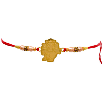 Divine Ganesha n Krishana Combo rakhi set with Roli Chawal & Card| rakhi for brother and bhabhi  kids| rakhi set of 2 | resin rakhi