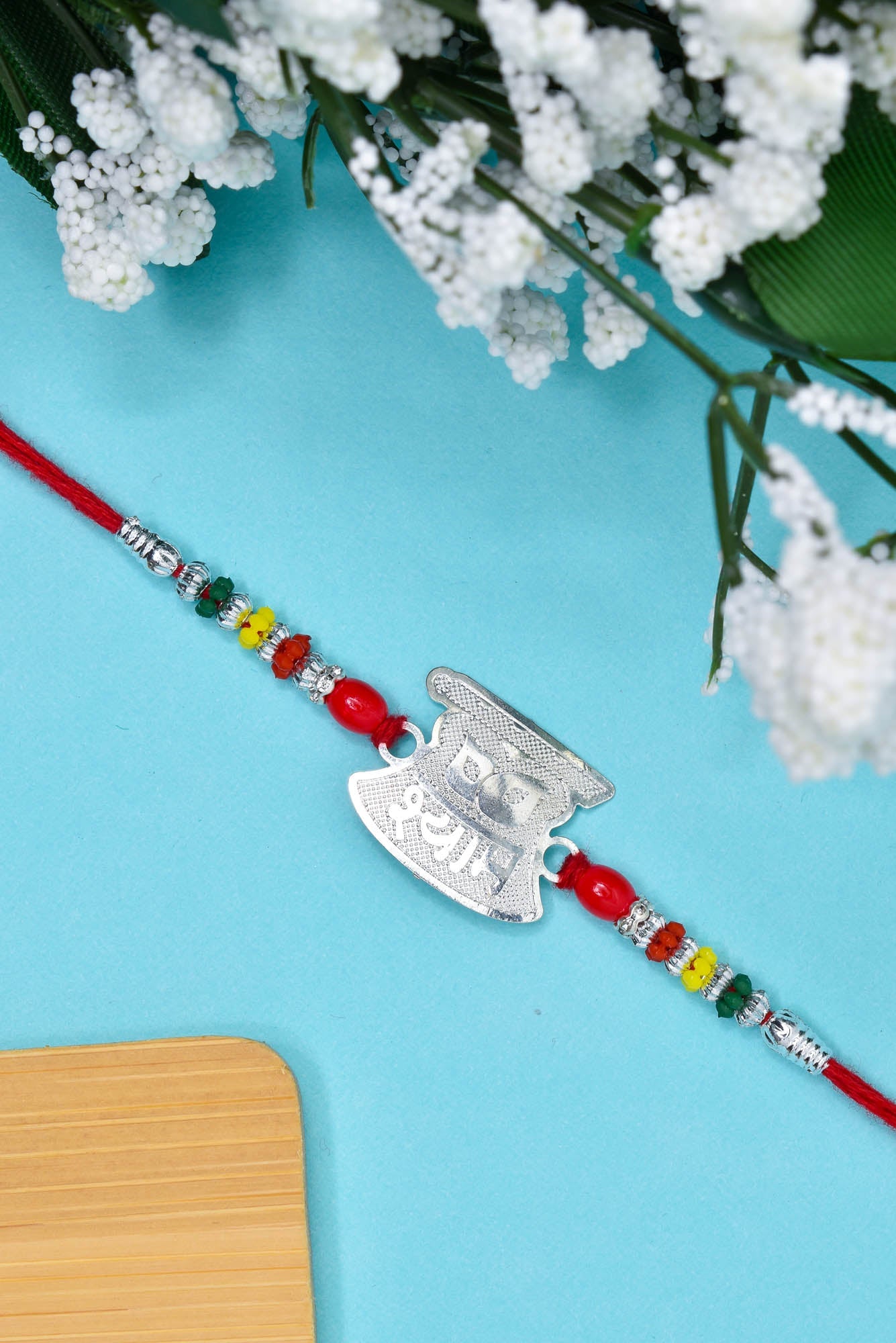 Silver Rakhi for Men, Silver Rakhi for Bhaiya Bhabhi