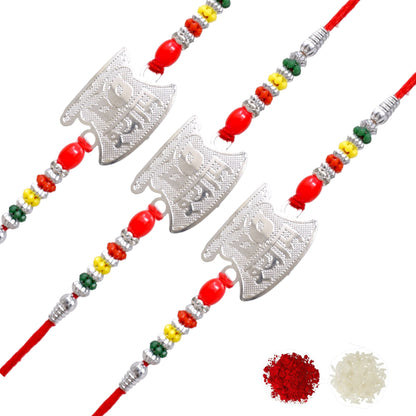 Silver Rakhi Bracelet for brother, Silver rakhi Combo