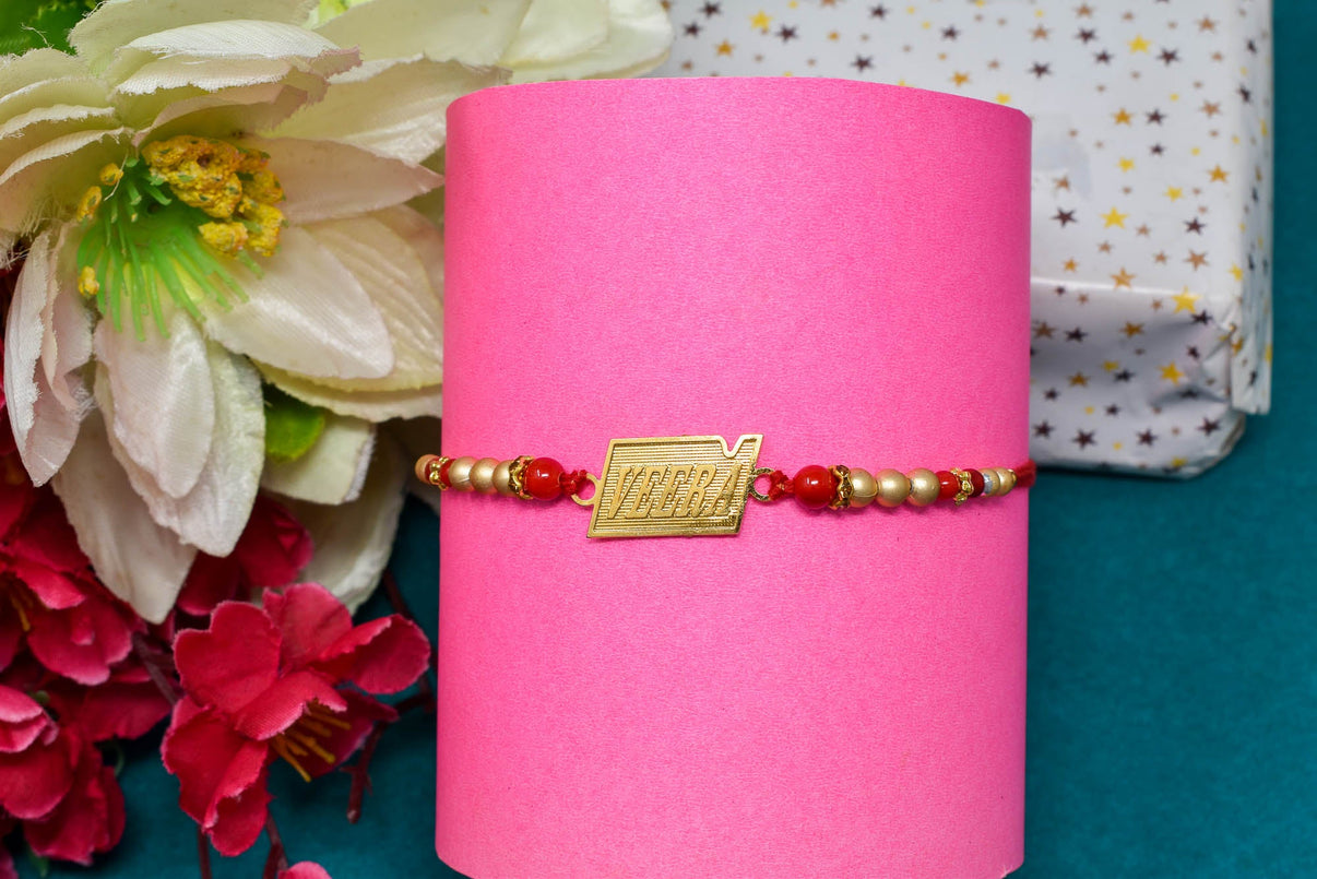 Elegant Rakhi Voor Broer En Zuster in Het Raksha Bandhan Festival Uit India Stock Afbeelding
