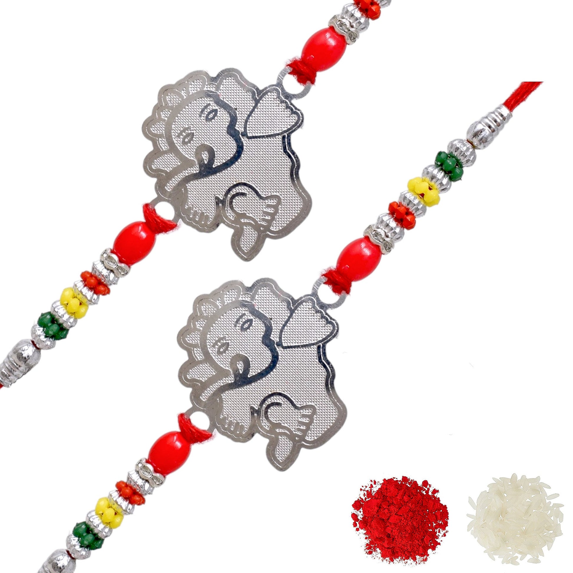 Silver Rakhi Bracelet for brother, Silver rakhi Combo