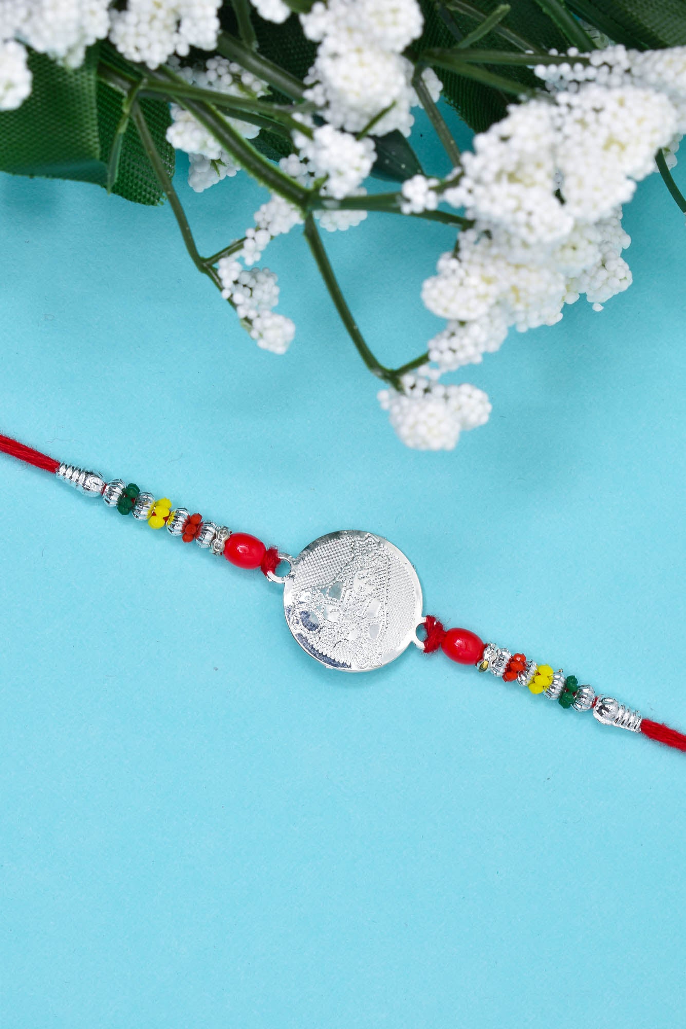 Silver Rakhi for Men, Silver Rakhi for Bhaiya Bhabhi