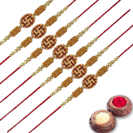 Rakhi Combo Gift For Brother/Bhai set of 7