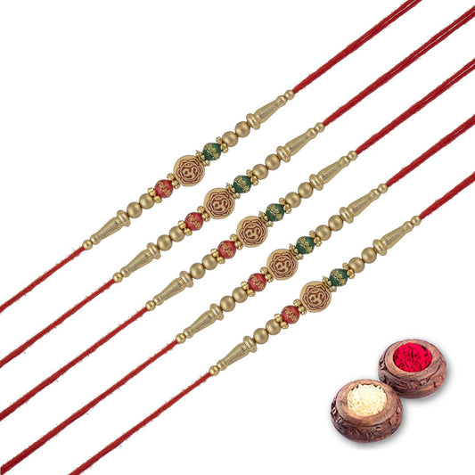 Rakhi Combo Gift For Brother/Bhai set of 5