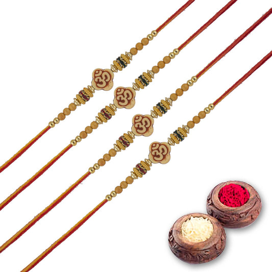 Rakhi Combo Gift For Brother/Bhai set of 4