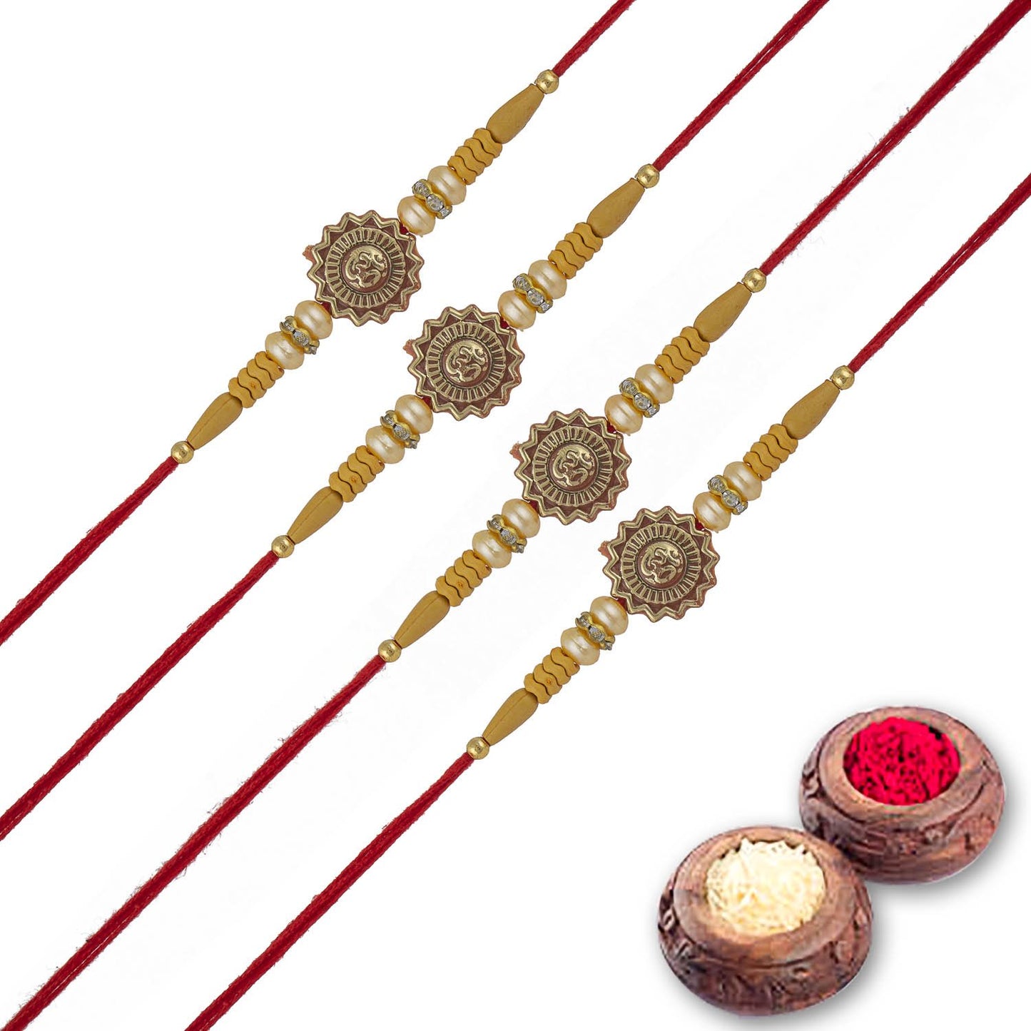 Rakhi Combo Gift For Brother/Bhai set of 4