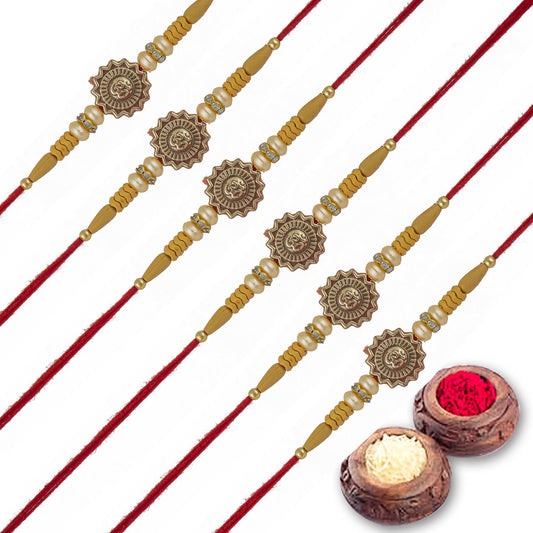 Rakhi Combo Gift For Brother/Bhai set of 6