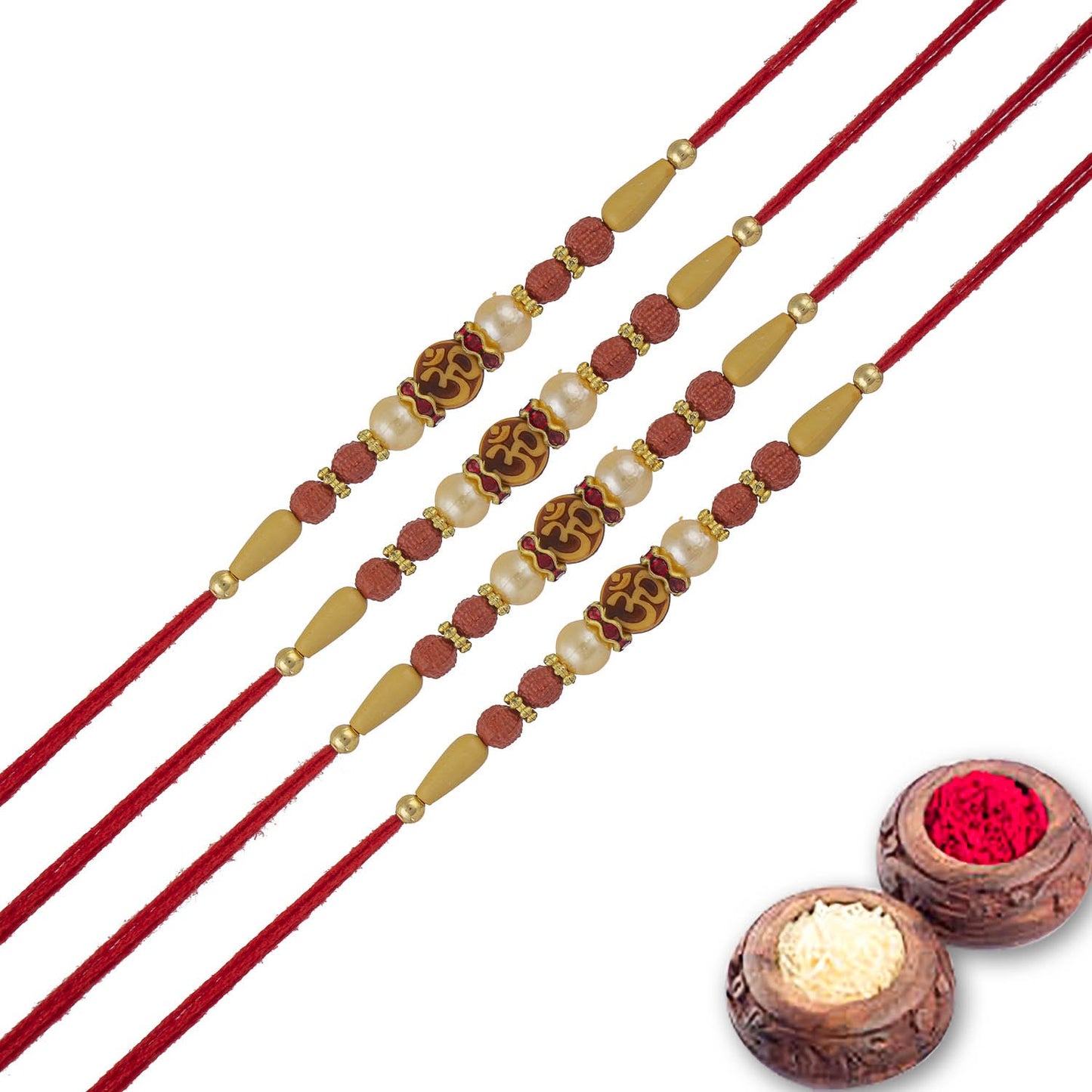 Rakhi Combo Gift For Brother/Bhai set of 4