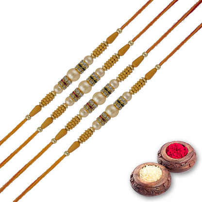 Rakhi Combo Gift For Brother/Bhai set of 4