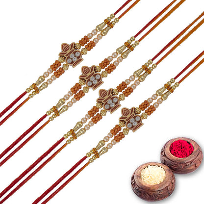 Rakhi Combo Gift For Brother/Bhai set of 4