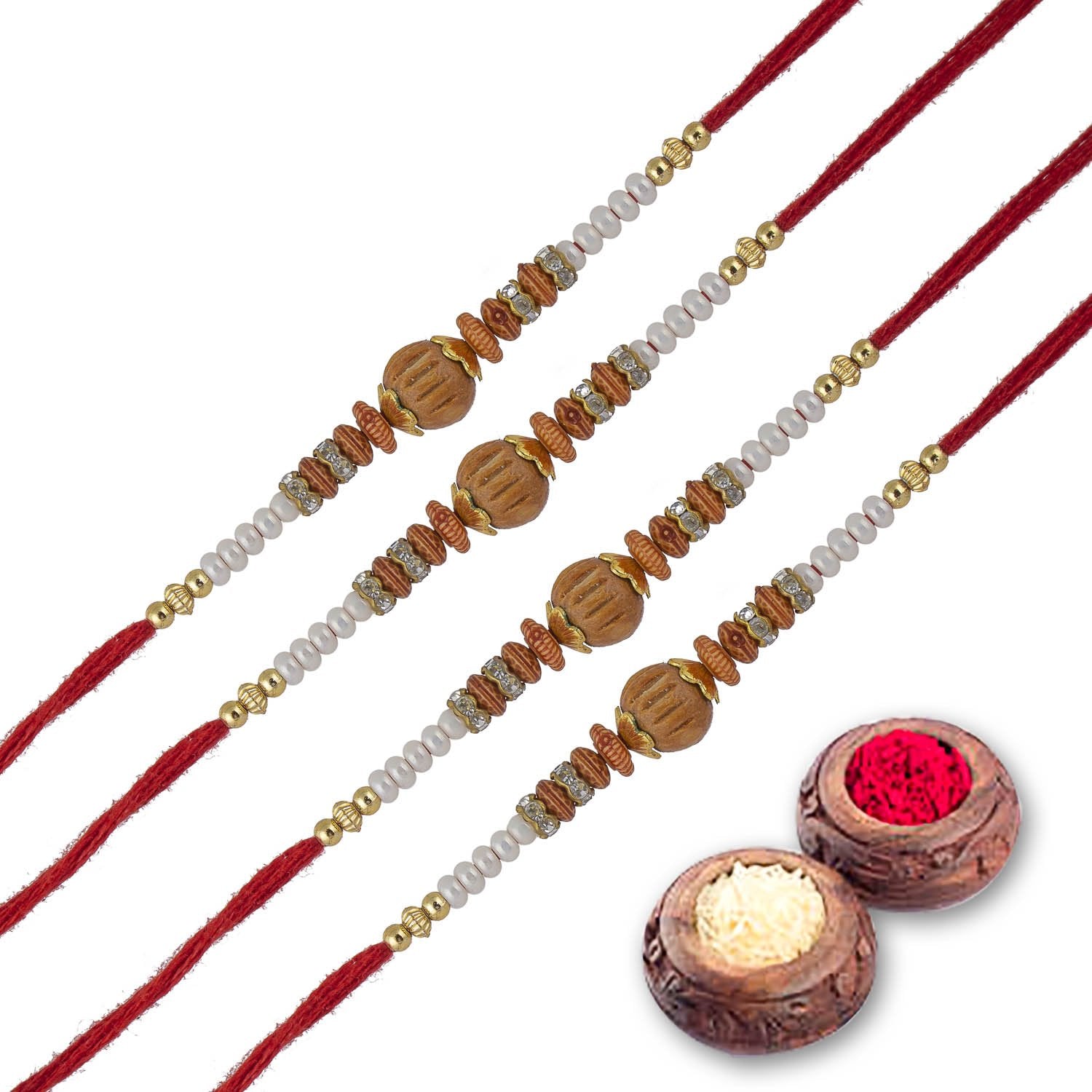 Rakhi Combo Gift For Brother/Bhai set of 4