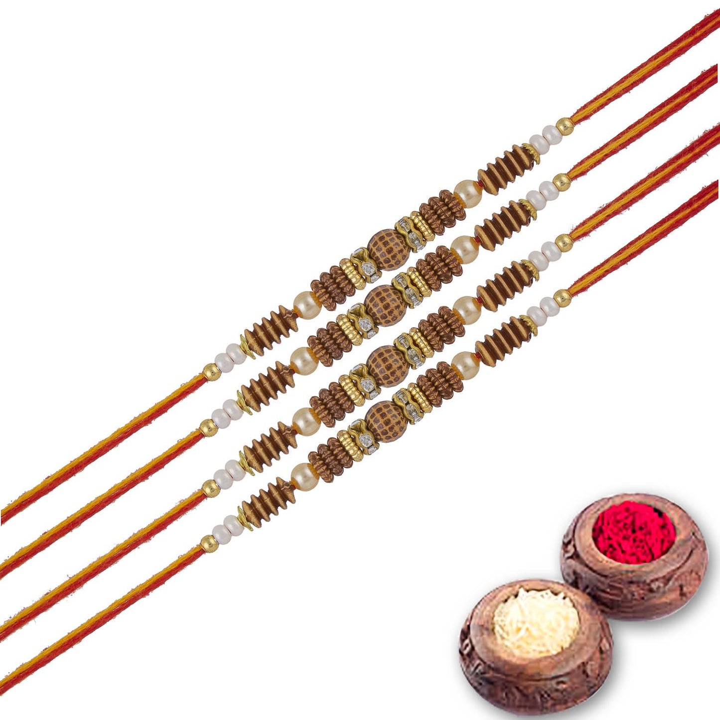 Rakhi Combo Gift For Brother/Bhai set of 4