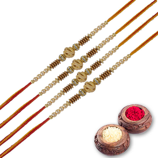 Rakhi Combo Gift For Brother/Bhai set of 4