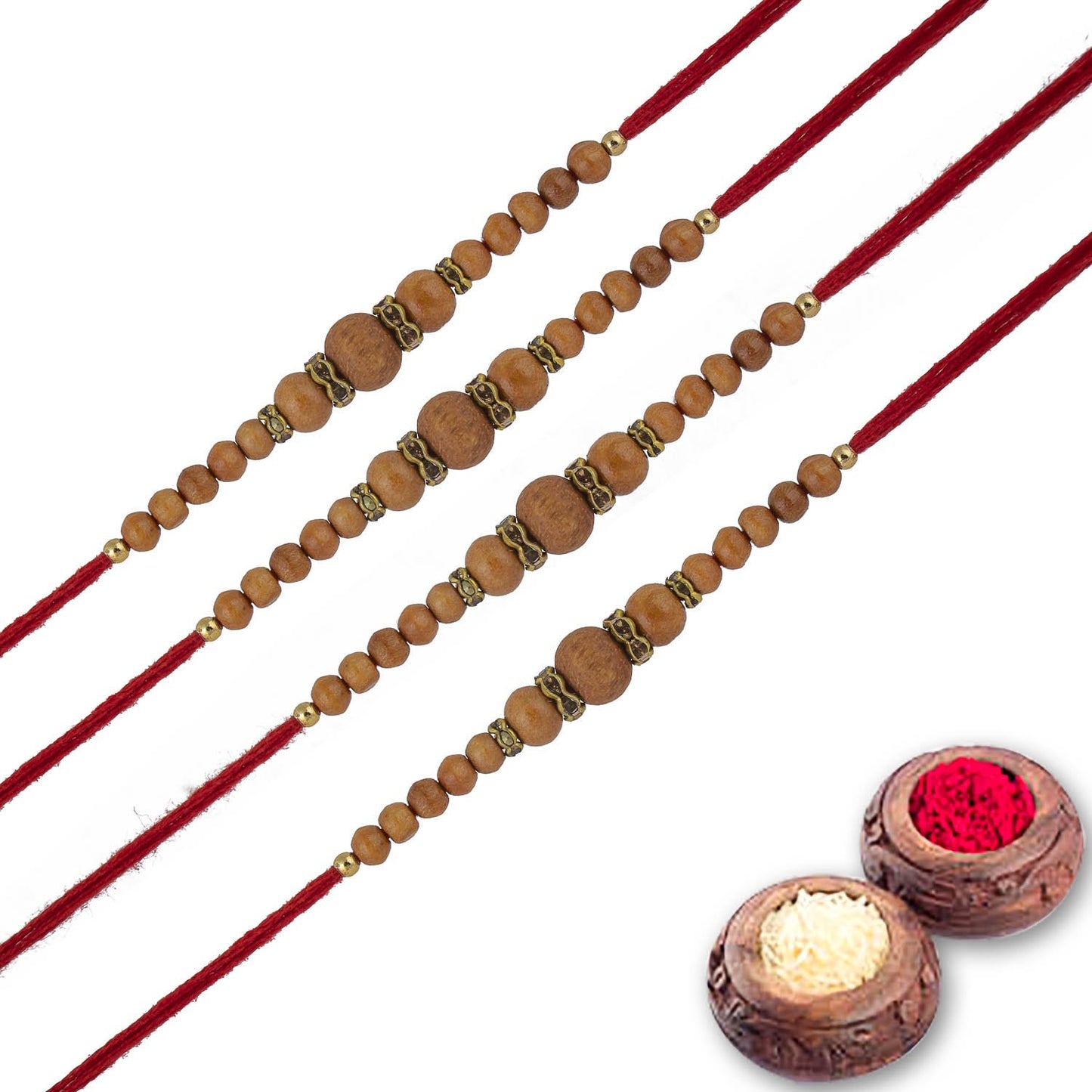 Rakhi Combo Gift For Brother/Bhai set of 4