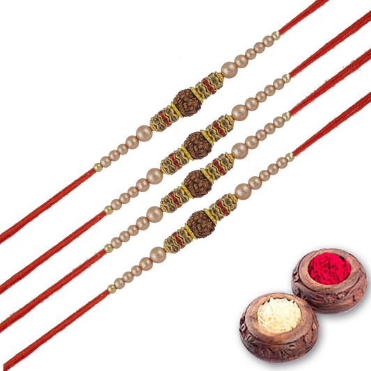 Rakhi Combo Gift For Brother/Bhai set of 4