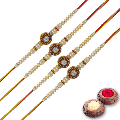 Rakhi Combo Gift For Brother/Bhai set of 4