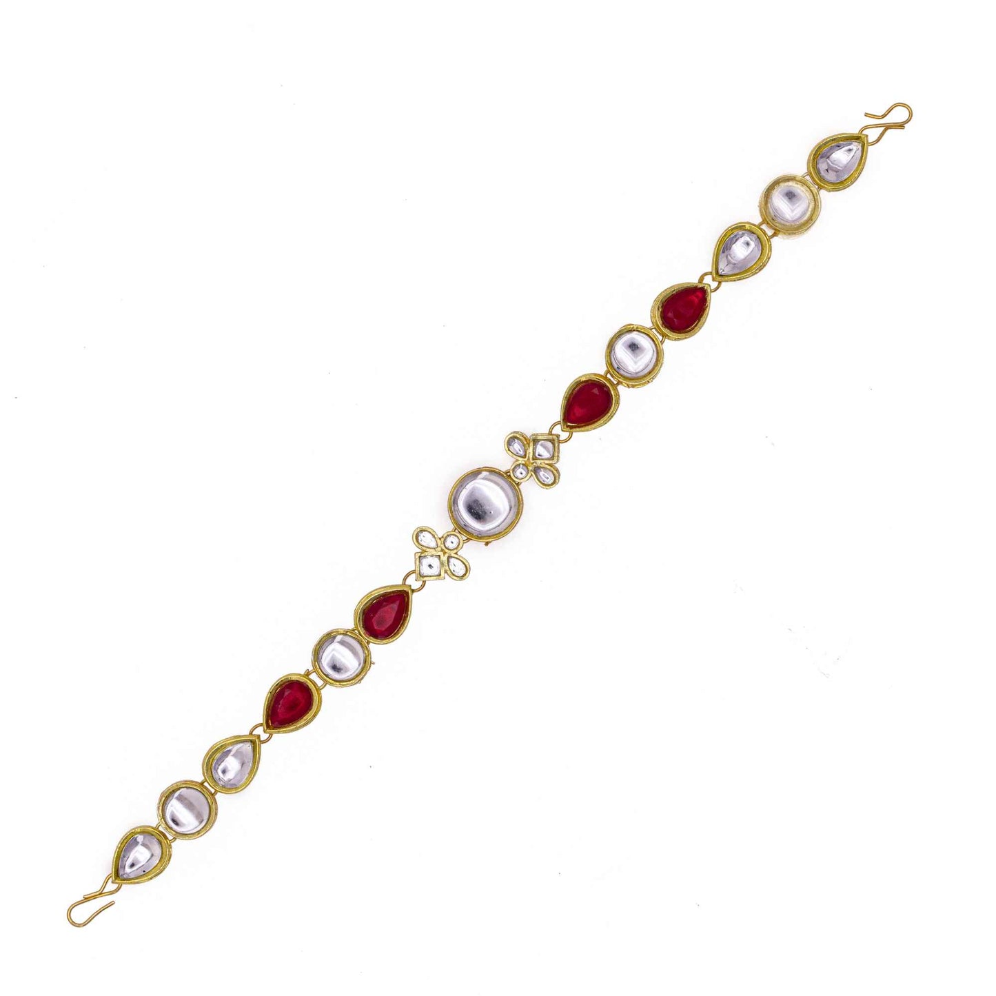 Rajputi Borla Mangtikka studded with Pearl Stone for women